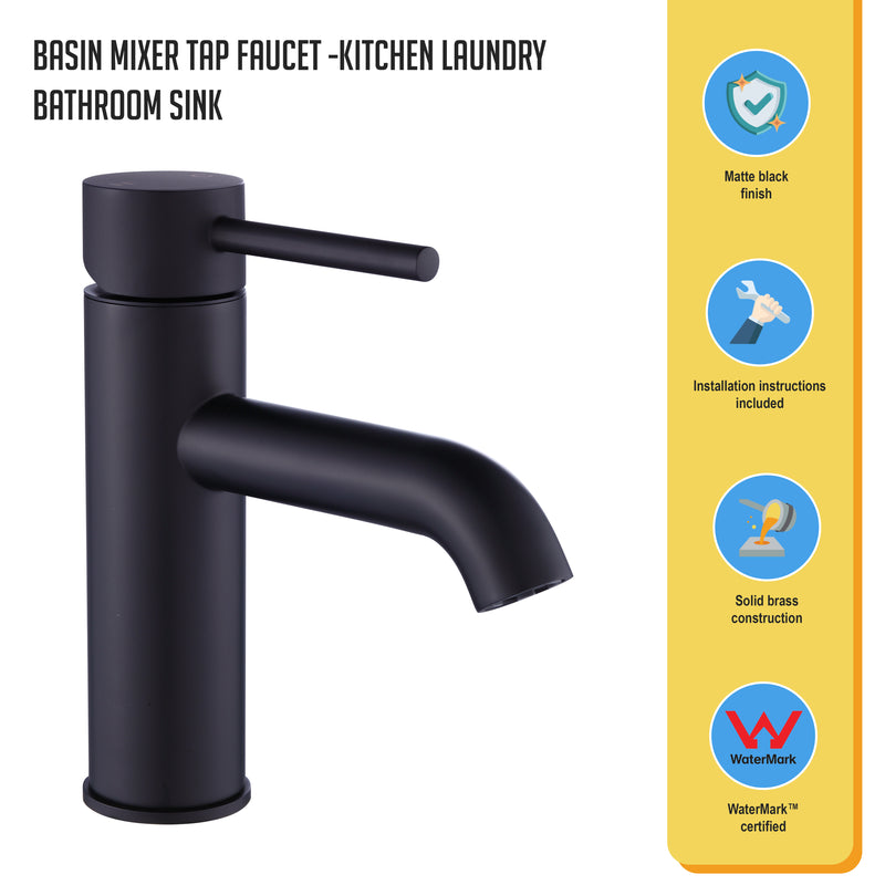 Basin Mixer Tap Faucet -Kitchen Laundry Bathroom Sink