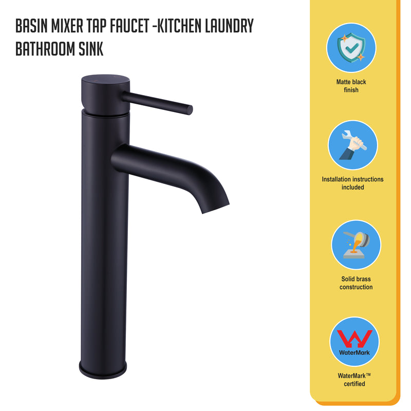 Basin Mixer Tap Faucet -Kitchen Laundry Bathroom Sink