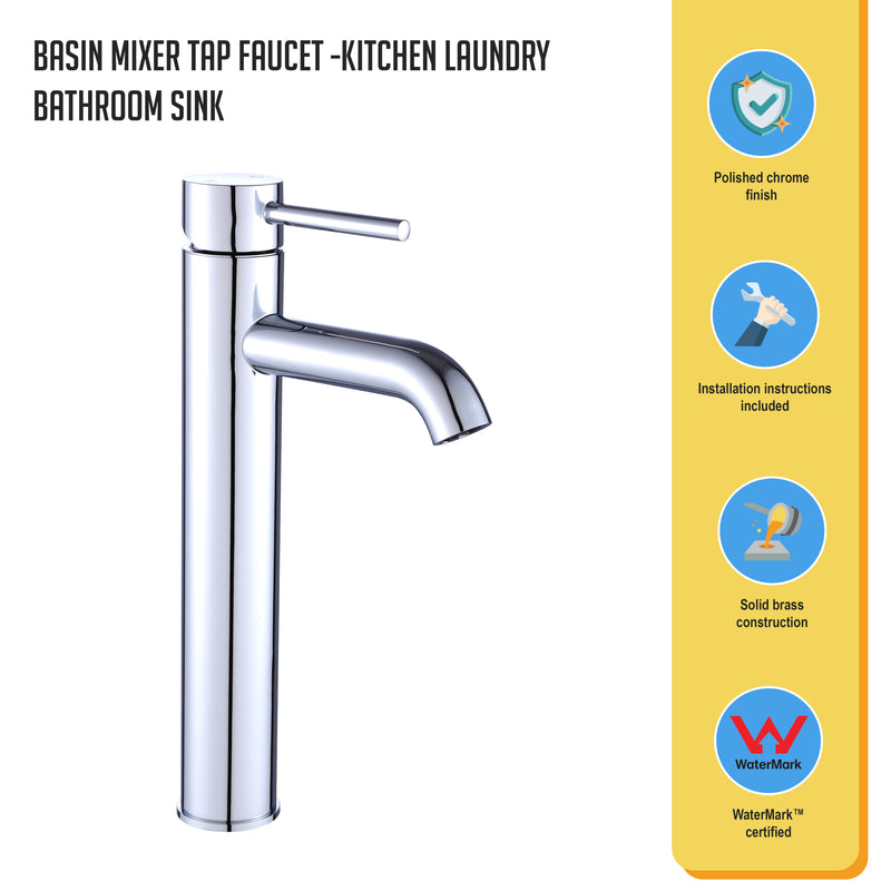 Basin Mixer Tap Faucet -Kitchen Laundry Bathroom Sink