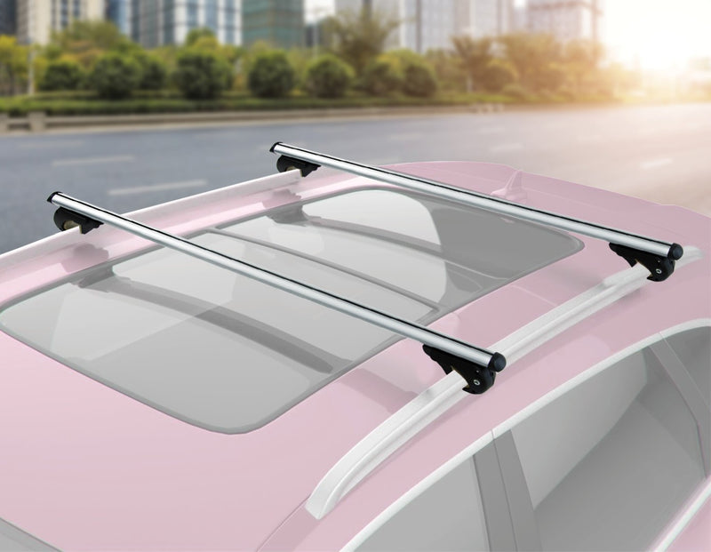 Universal Car Top Roof Rail Rack Cross Bar Aluminium Lockable 1350MM