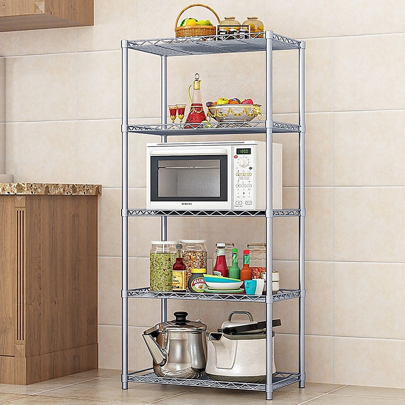 5 Tier Chrome Metal Storage Rack Shelving Wire Shelf