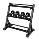 Dumbbell Rack Storage Stand Hex Weight Heavy Duty 3 Tier Wide Home Gym Fitness