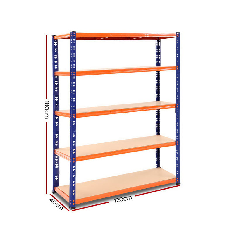 Giantz 1.8M Warehouse Racking Shelving Storage Shelf Garage Shelves Rack Steel