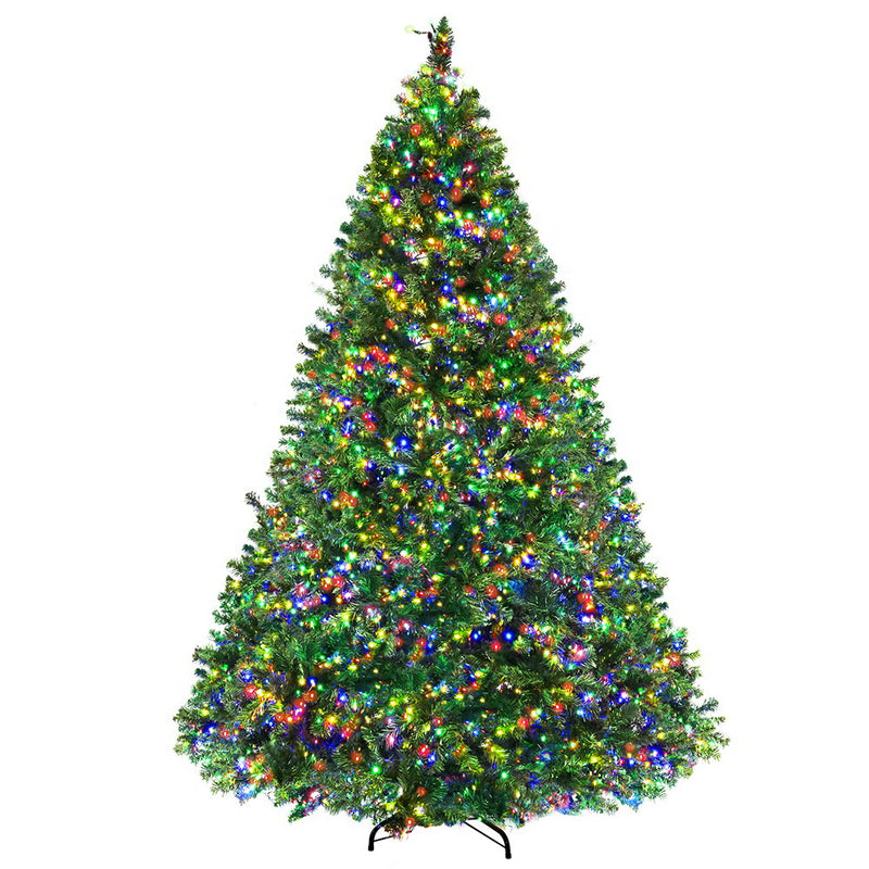 Jingle Jollys Christmas Tree 2.1M Xmas Tree with 2800 LED Lights Multi Colour