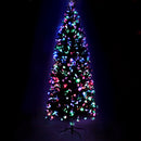 Jingle Jollys Christmas Tree 2.4M LED Xmas trees with Lights Multi Colour