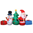 Jingle Jollys Christmas Inflatable Tree Snowman Lights 2.7M Outdoor Decorations
