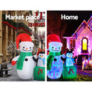 Jingle Jollys Christmas Inflatable Snowman 1.8M Lights LED Outdoor Decorations