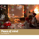 Jingle Jollys Pattern LED Laser Landscape Projector Light Lamp Christmas Party