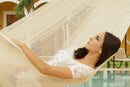 Mayan Legacy King Size Cotton Mexican Hammock in Cream Colour