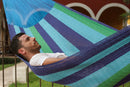 Mayan Legacy King Size Cotton Mexican Hammock in Oceanica Colour