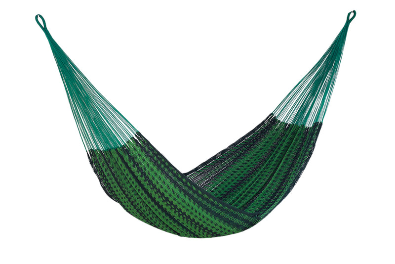 Mayan Legacy Jumbo Size Outdoor Cotton Mexican Hammock in Jardin Colour
