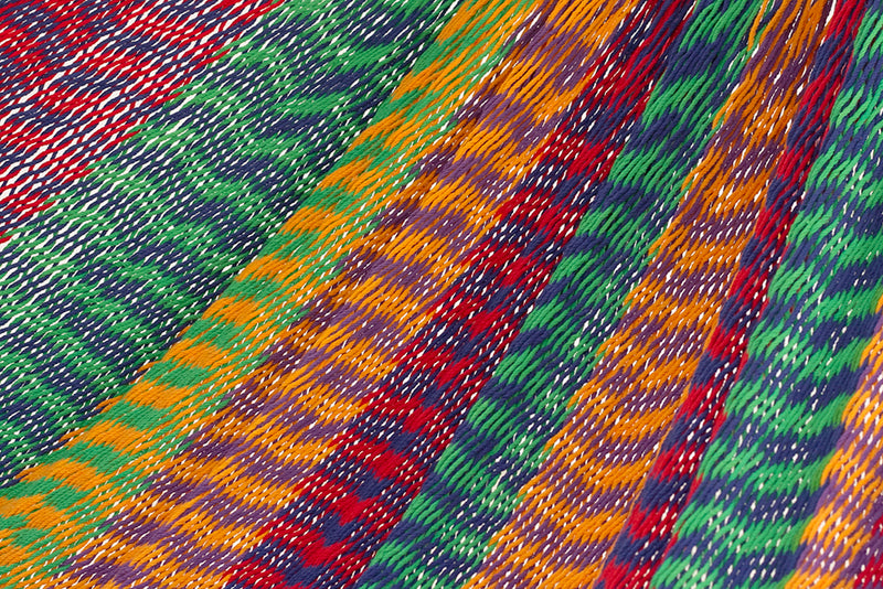 Mayan Legacy King Size Outdoor Cotton Mexican Hammock in Mexicana Colour